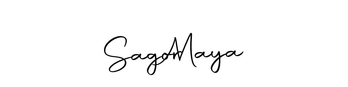 Use a signature maker to create a handwritten signature online. With this signature software, you can design (Autography-DOLnW) your own signature for name Sagor   Maya. Sagor   Maya signature style 10 images and pictures png