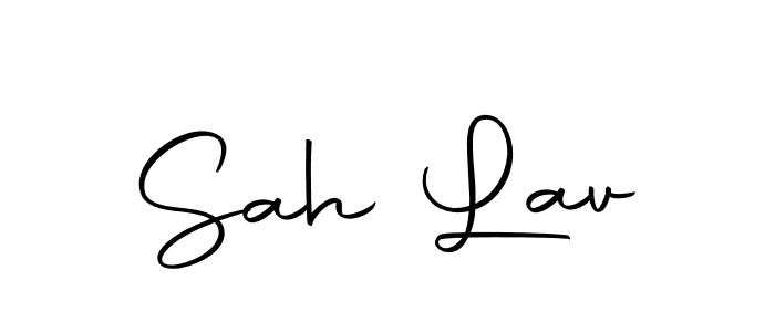 You should practise on your own different ways (Autography-DOLnW) to write your name (Sah Lav) in signature. don't let someone else do it for you. Sah Lav signature style 10 images and pictures png