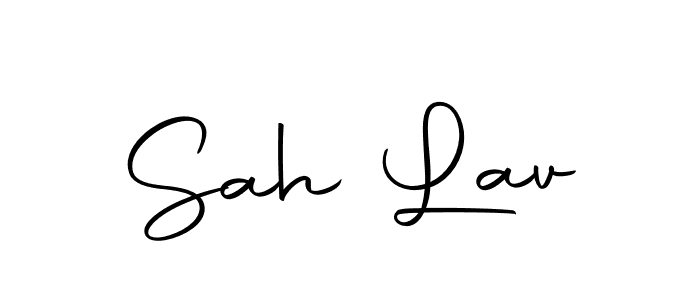 You should practise on your own different ways (Autography-DOLnW) to write your name (Sah Lav) in signature. don't let someone else do it for you. Sah Lav signature style 10 images and pictures png