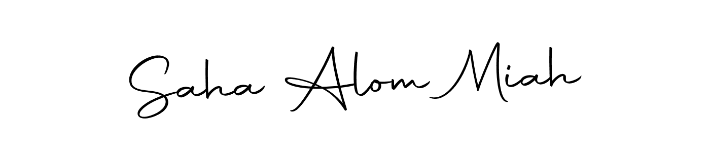 Also we have Saha Alom Miah name is the best signature style. Create professional handwritten signature collection using Autography-DOLnW autograph style. Saha Alom Miah signature style 10 images and pictures png