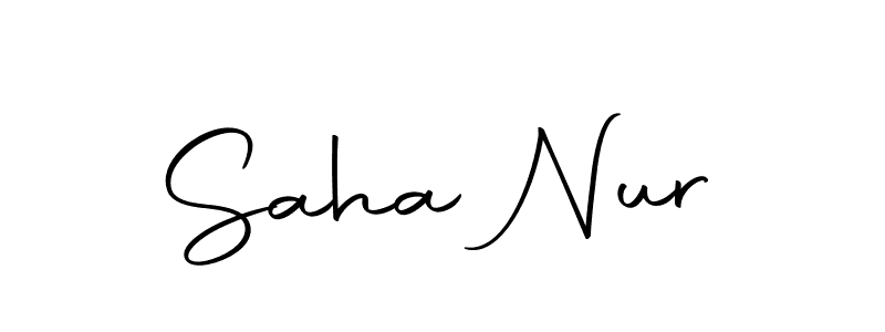 Once you've used our free online signature maker to create your best signature Autography-DOLnW style, it's time to enjoy all of the benefits that Saha Nur name signing documents. Saha Nur signature style 10 images and pictures png