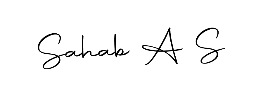 Sahab A S stylish signature style. Best Handwritten Sign (Autography-DOLnW) for my name. Handwritten Signature Collection Ideas for my name Sahab A S. Sahab A S signature style 10 images and pictures png