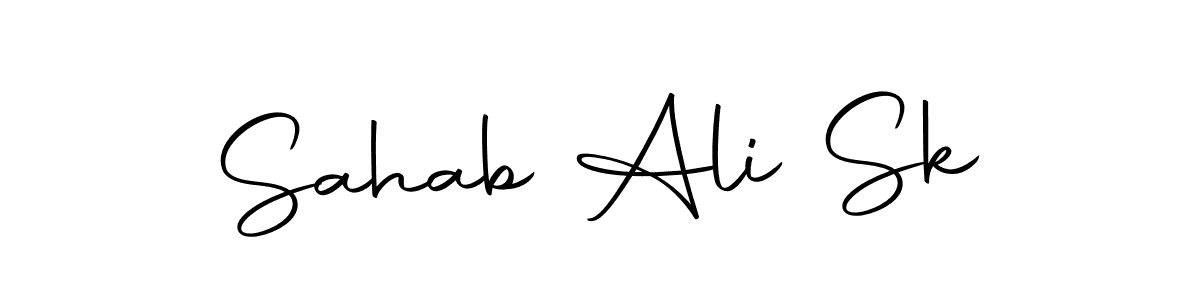 You can use this online signature creator to create a handwritten signature for the name Sahab Ali Sk. This is the best online autograph maker. Sahab Ali Sk signature style 10 images and pictures png