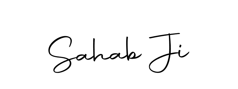 Also we have Sahab Ji name is the best signature style. Create professional handwritten signature collection using Autography-DOLnW autograph style. Sahab Ji signature style 10 images and pictures png