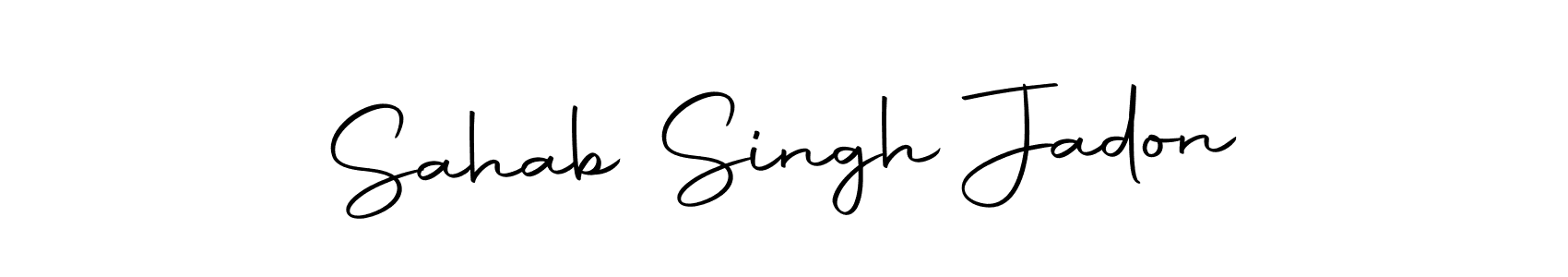 Design your own signature with our free online signature maker. With this signature software, you can create a handwritten (Autography-DOLnW) signature for name Sahab Singh Jadon. Sahab Singh Jadon signature style 10 images and pictures png