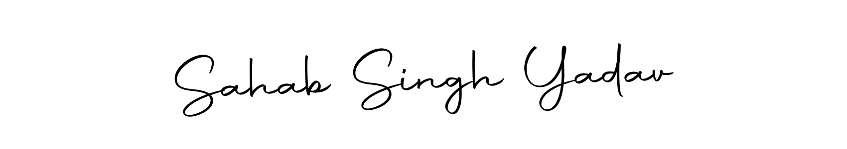 Autography-DOLnW is a professional signature style that is perfect for those who want to add a touch of class to their signature. It is also a great choice for those who want to make their signature more unique. Get Sahab Singh Yadav name to fancy signature for free. Sahab Singh Yadav signature style 10 images and pictures png