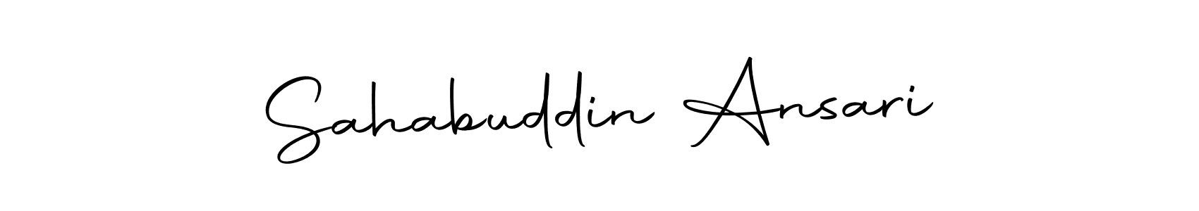 How to make Sahabuddin Ansari signature? Autography-DOLnW is a professional autograph style. Create handwritten signature for Sahabuddin Ansari name. Sahabuddin Ansari signature style 10 images and pictures png