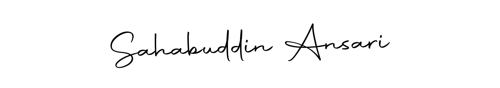 How to make Sahabuddin Ansari signature? Autography-DOLnW is a professional autograph style. Create handwritten signature for Sahabuddin Ansari name. Sahabuddin Ansari signature style 10 images and pictures png