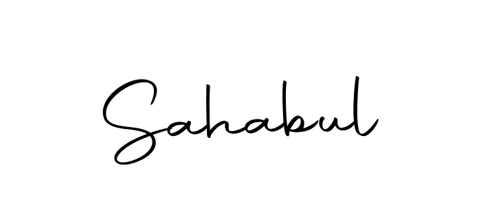 You should practise on your own different ways (Autography-DOLnW) to write your name (Sahabul) in signature. don't let someone else do it for you. Sahabul signature style 10 images and pictures png