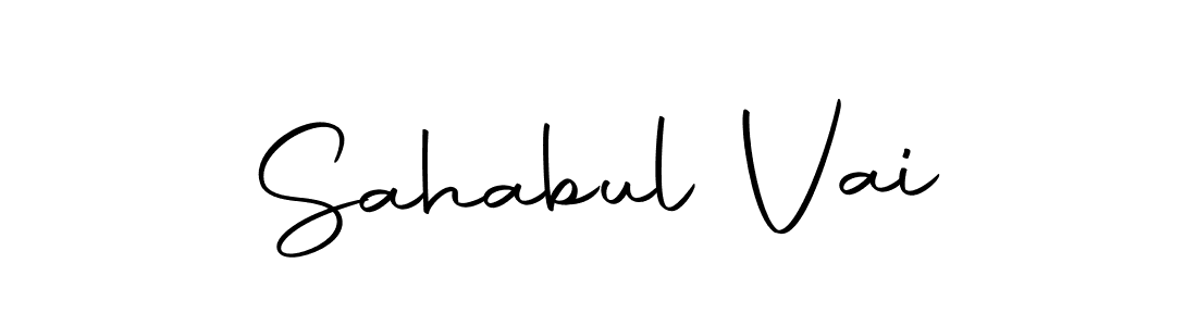 You can use this online signature creator to create a handwritten signature for the name Sahabul Vai. This is the best online autograph maker. Sahabul Vai signature style 10 images and pictures png