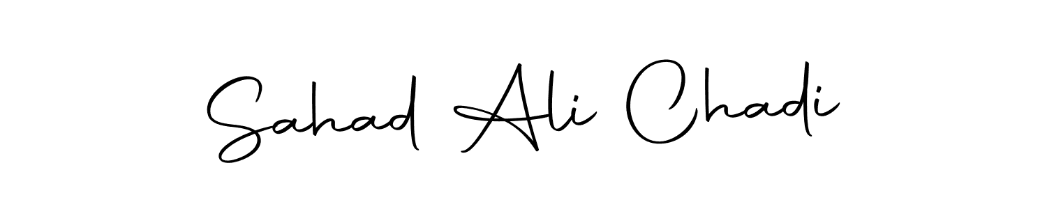 You should practise on your own different ways (Autography-DOLnW) to write your name (Sahad Ali Chadi) in signature. don't let someone else do it for you. Sahad Ali Chadi signature style 10 images and pictures png