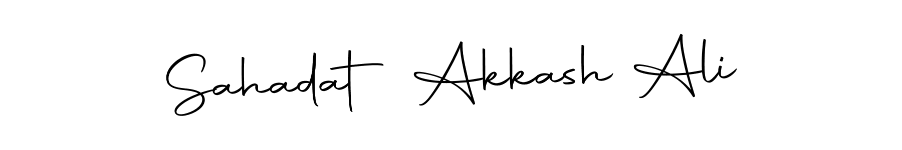 The best way (Autography-DOLnW) to make a short signature is to pick only two or three words in your name. The name Sahadat Akkash Ali include a total of six letters. For converting this name. Sahadat Akkash Ali signature style 10 images and pictures png