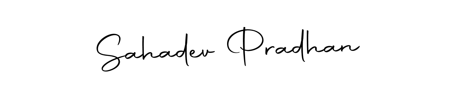 Autography-DOLnW is a professional signature style that is perfect for those who want to add a touch of class to their signature. It is also a great choice for those who want to make their signature more unique. Get Sahadev Pradhan name to fancy signature for free. Sahadev Pradhan signature style 10 images and pictures png