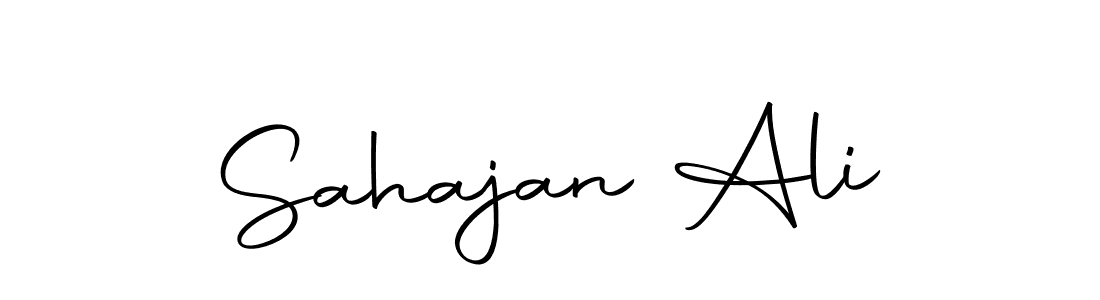 You should practise on your own different ways (Autography-DOLnW) to write your name (Sahajan Ali) in signature. don't let someone else do it for you. Sahajan Ali signature style 10 images and pictures png