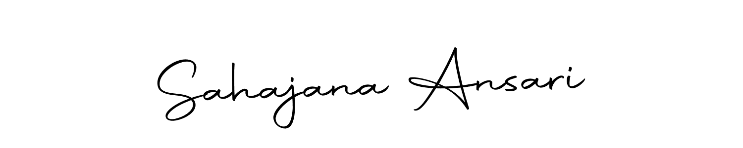 Autography-DOLnW is a professional signature style that is perfect for those who want to add a touch of class to their signature. It is also a great choice for those who want to make their signature more unique. Get Sahajana Ansari name to fancy signature for free. Sahajana Ansari signature style 10 images and pictures png