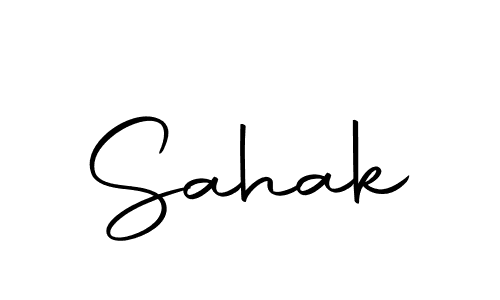 Create a beautiful signature design for name Sahak. With this signature (Autography-DOLnW) fonts, you can make a handwritten signature for free. Sahak signature style 10 images and pictures png