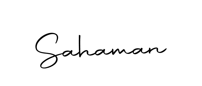 Make a beautiful signature design for name Sahaman. With this signature (Autography-DOLnW) style, you can create a handwritten signature for free. Sahaman signature style 10 images and pictures png