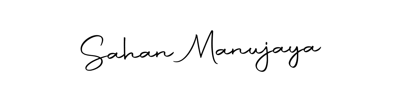 Make a beautiful signature design for name Sahan Manujaya. With this signature (Autography-DOLnW) style, you can create a handwritten signature for free. Sahan Manujaya signature style 10 images and pictures png