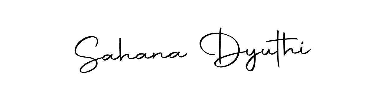 Make a short Sahana Dyuthi signature style. Manage your documents anywhere anytime using Autography-DOLnW. Create and add eSignatures, submit forms, share and send files easily. Sahana Dyuthi signature style 10 images and pictures png