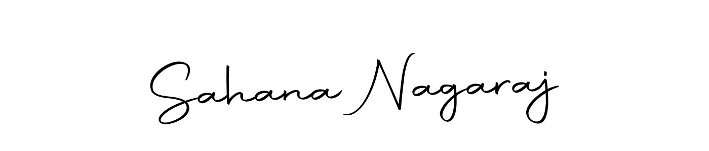 How to make Sahana Nagaraj name signature. Use Autography-DOLnW style for creating short signs online. This is the latest handwritten sign. Sahana Nagaraj signature style 10 images and pictures png