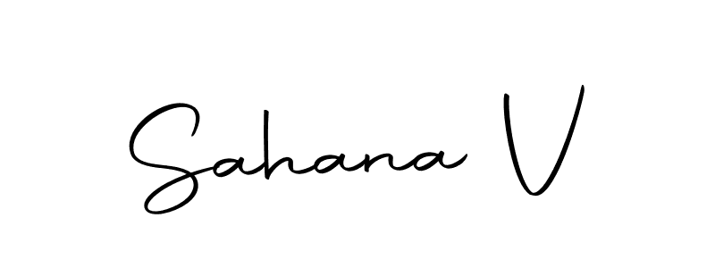 How to make Sahana V signature? Autography-DOLnW is a professional autograph style. Create handwritten signature for Sahana V name. Sahana V signature style 10 images and pictures png