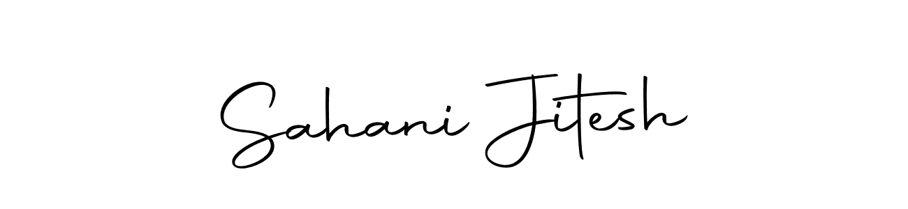 Sahani Jitesh stylish signature style. Best Handwritten Sign (Autography-DOLnW) for my name. Handwritten Signature Collection Ideas for my name Sahani Jitesh. Sahani Jitesh signature style 10 images and pictures png