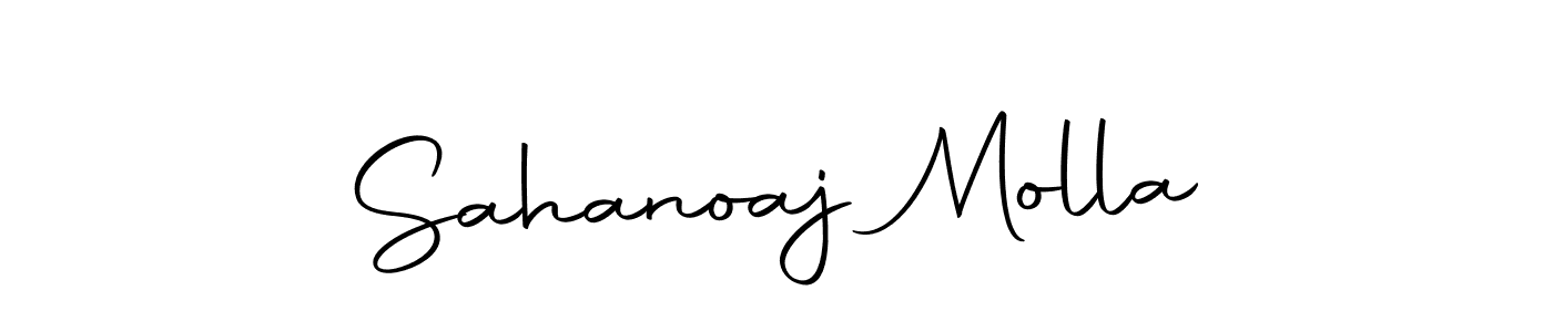 if you are searching for the best signature style for your name Sahanoaj Molla. so please give up your signature search. here we have designed multiple signature styles  using Autography-DOLnW. Sahanoaj Molla signature style 10 images and pictures png