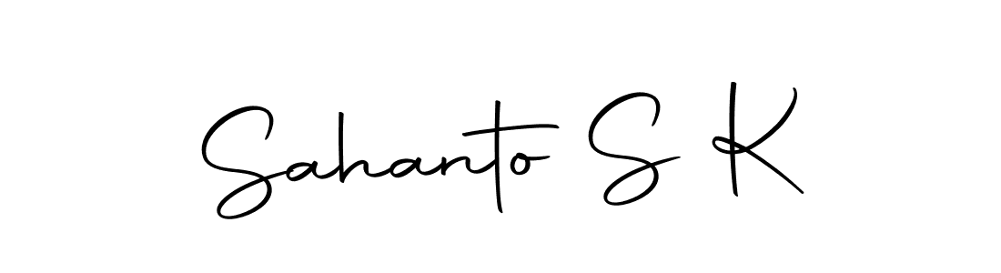 if you are searching for the best signature style for your name Sahanto S K. so please give up your signature search. here we have designed multiple signature styles  using Autography-DOLnW. Sahanto S K signature style 10 images and pictures png