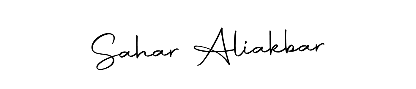 Make a beautiful signature design for name Sahar Aliakbar. With this signature (Autography-DOLnW) style, you can create a handwritten signature for free. Sahar Aliakbar signature style 10 images and pictures png