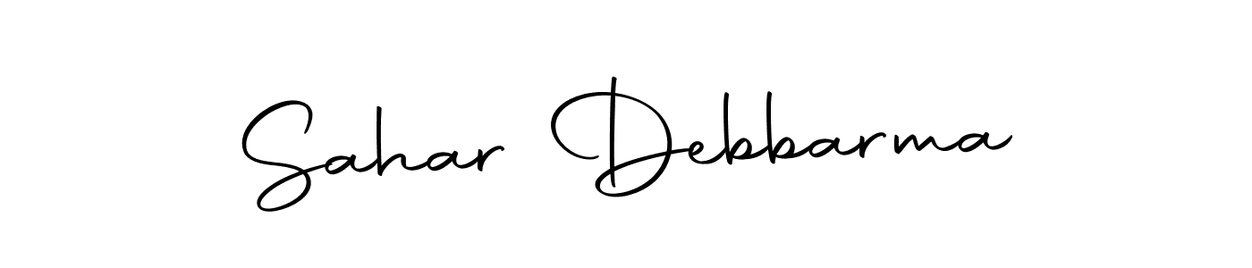 Create a beautiful signature design for name Sahar Debbarma. With this signature (Autography-DOLnW) fonts, you can make a handwritten signature for free. Sahar Debbarma signature style 10 images and pictures png