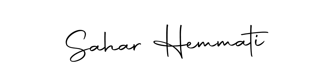 How to make Sahar Hemmati name signature. Use Autography-DOLnW style for creating short signs online. This is the latest handwritten sign. Sahar Hemmati signature style 10 images and pictures png