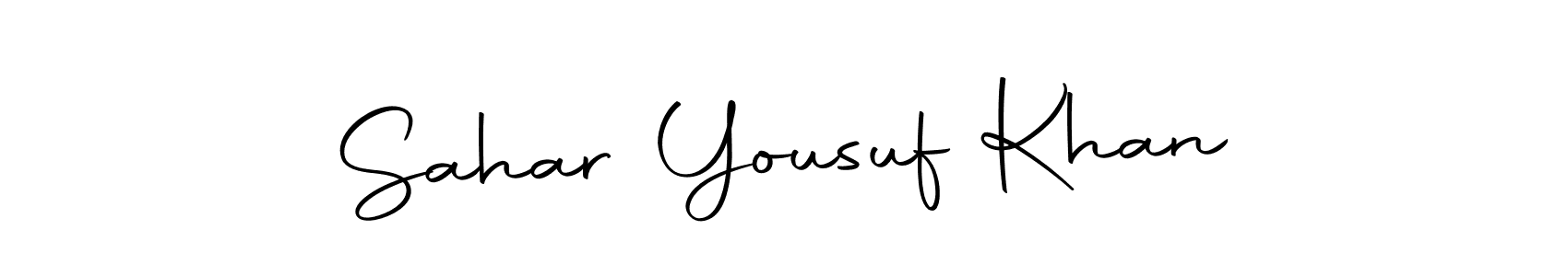 The best way (Autography-DOLnW) to make a short signature is to pick only two or three words in your name. The name Sahar Yousuf Khan include a total of six letters. For converting this name. Sahar Yousuf Khan signature style 10 images and pictures png
