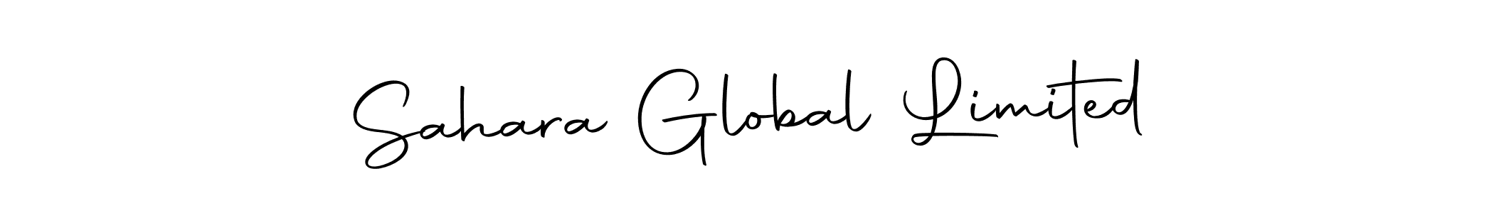 The best way (Autography-DOLnW) to make a short signature is to pick only two or three words in your name. The name Sahara Global Limited include a total of six letters. For converting this name. Sahara Global Limited signature style 10 images and pictures png