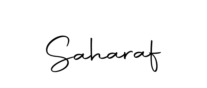 Design your own signature with our free online signature maker. With this signature software, you can create a handwritten (Autography-DOLnW) signature for name Saharaf. Saharaf signature style 10 images and pictures png