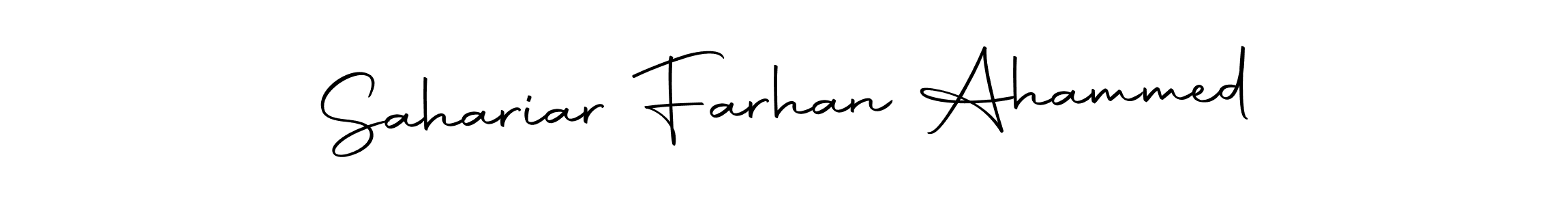 Create a beautiful signature design for name Sahariar Farhan Ahammed. With this signature (Autography-DOLnW) fonts, you can make a handwritten signature for free. Sahariar Farhan Ahammed signature style 10 images and pictures png