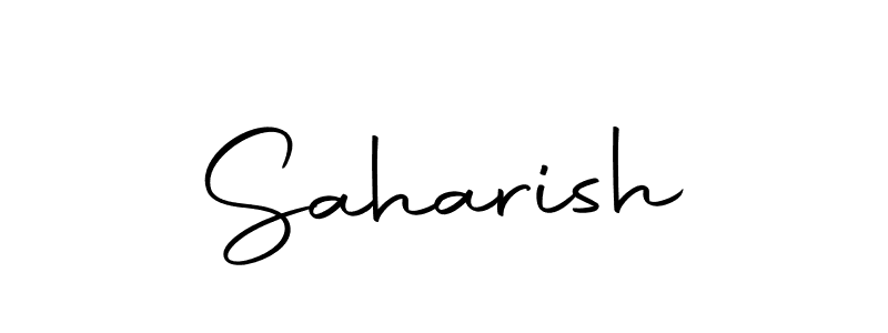 Use a signature maker to create a handwritten signature online. With this signature software, you can design (Autography-DOLnW) your own signature for name Saharish. Saharish signature style 10 images and pictures png