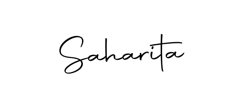 How to make Saharita signature? Autography-DOLnW is a professional autograph style. Create handwritten signature for Saharita name. Saharita signature style 10 images and pictures png