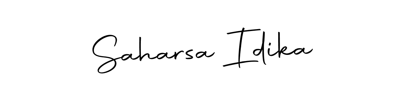Create a beautiful signature design for name Saharsa Idika. With this signature (Autography-DOLnW) fonts, you can make a handwritten signature for free. Saharsa Idika signature style 10 images and pictures png