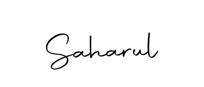 The best way (Autography-DOLnW) to make a short signature is to pick only two or three words in your name. The name Saharul include a total of six letters. For converting this name. Saharul signature style 10 images and pictures png