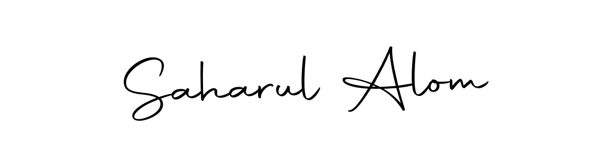 Saharul Alom stylish signature style. Best Handwritten Sign (Autography-DOLnW) for my name. Handwritten Signature Collection Ideas for my name Saharul Alom. Saharul Alom signature style 10 images and pictures png