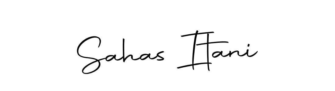 Make a beautiful signature design for name Sahas Itani. Use this online signature maker to create a handwritten signature for free. Sahas Itani signature style 10 images and pictures png