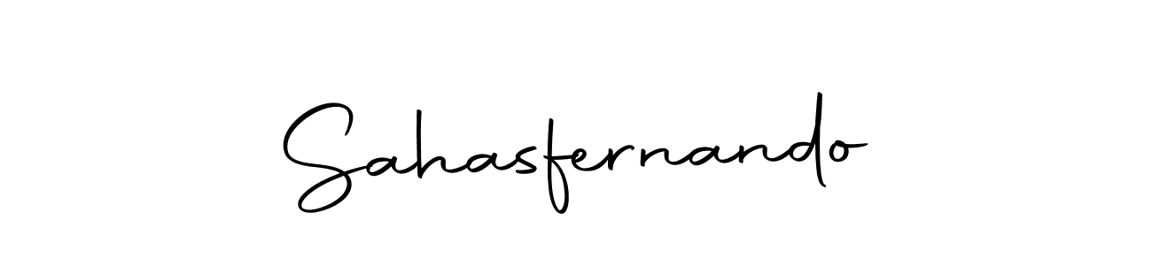 Make a beautiful signature design for name Sahasfernando. With this signature (Autography-DOLnW) style, you can create a handwritten signature for free. Sahasfernando signature style 10 images and pictures png