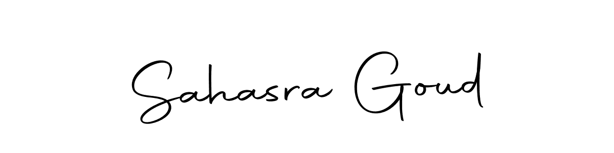 Create a beautiful signature design for name Sahasra Goud. With this signature (Autography-DOLnW) fonts, you can make a handwritten signature for free. Sahasra Goud signature style 10 images and pictures png
