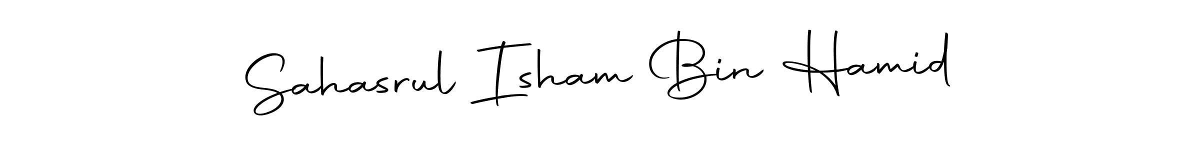 Use a signature maker to create a handwritten signature online. With this signature software, you can design (Autography-DOLnW) your own signature for name Sahasrul Isham Bin Hamid. Sahasrul Isham Bin Hamid signature style 10 images and pictures png