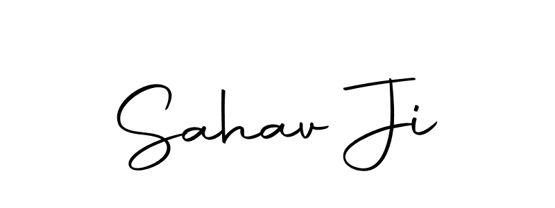 Use a signature maker to create a handwritten signature online. With this signature software, you can design (Autography-DOLnW) your own signature for name Sahav Ji. Sahav Ji signature style 10 images and pictures png