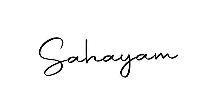 Design your own signature with our free online signature maker. With this signature software, you can create a handwritten (Autography-DOLnW) signature for name Sahayam. Sahayam signature style 10 images and pictures png
