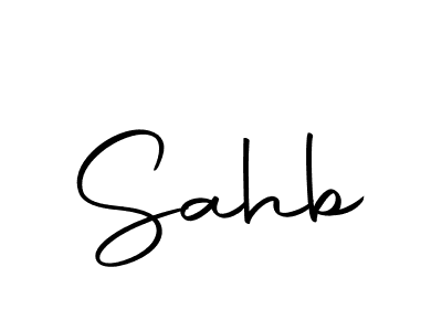 How to make Sahb signature? Autography-DOLnW is a professional autograph style. Create handwritten signature for Sahb name. Sahb signature style 10 images and pictures png