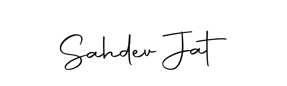 Sahdev Jat stylish signature style. Best Handwritten Sign (Autography-DOLnW) for my name. Handwritten Signature Collection Ideas for my name Sahdev Jat. Sahdev Jat signature style 10 images and pictures png