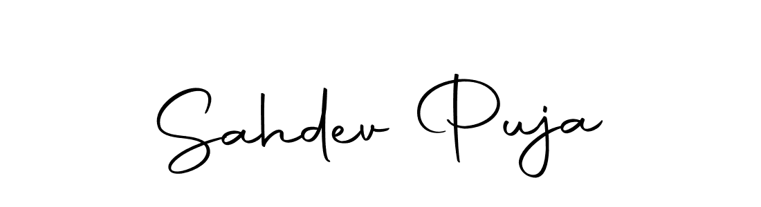 You can use this online signature creator to create a handwritten signature for the name Sahdev Puja. This is the best online autograph maker. Sahdev Puja signature style 10 images and pictures png