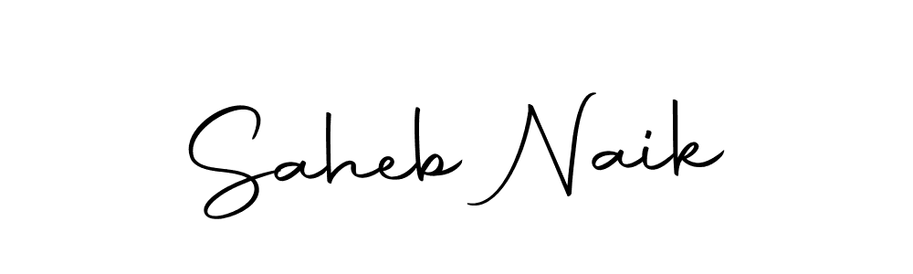 You can use this online signature creator to create a handwritten signature for the name Saheb Naik. This is the best online autograph maker. Saheb Naik signature style 10 images and pictures png